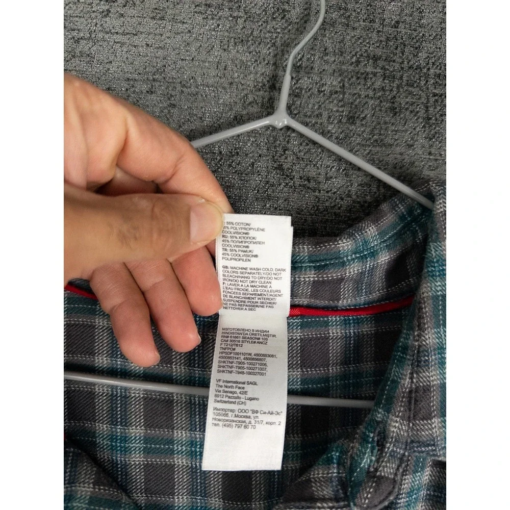 The North Face Shirt Mens L Plaid Outdoor Gorpcore Button Up‎ Cotton Blend